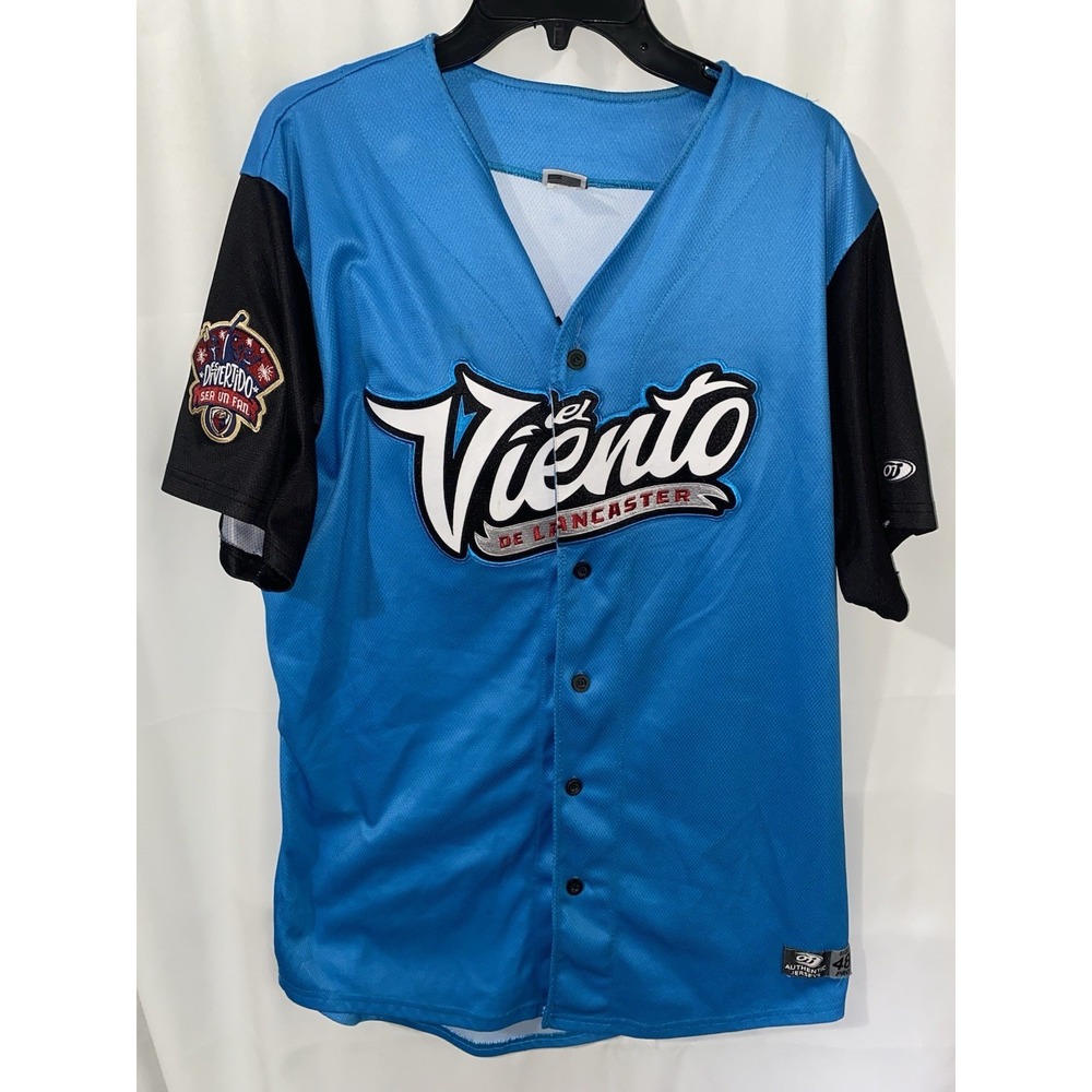 Lancaster Jethawks Milb El Viento de Lancaster #29 Game Worn Player Jersey sz 48